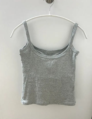 Women's summer inner tank top with built-in cups, strappy tank top, bra top