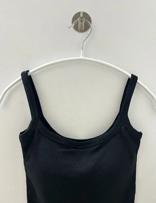 Women's summer inner tank top with built-in cups, strappy tank top, bra top