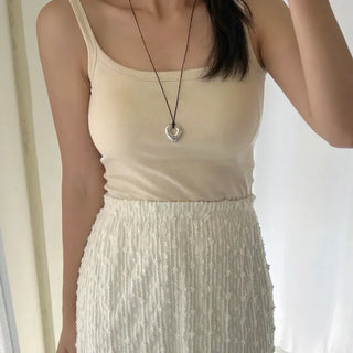 Women's summer inner tank top with built-in cups, strappy tank top, bra top