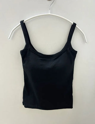 Women's summer inner tank top with built-in cups, strappy tank top, bra top