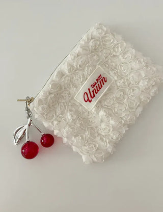 Metal Cherry Keyring Phone Strap Bead Keyholder Bag Charm