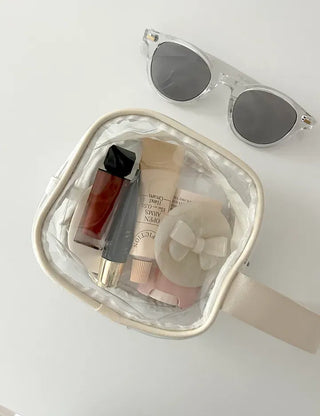 Pastel transparent pouch PVC cosmetics swimming gym bag