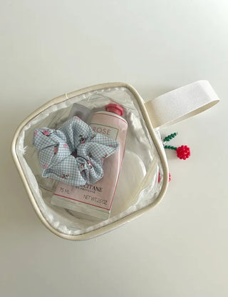 Pastel transparent pouch PVC cosmetics swimming gym bag