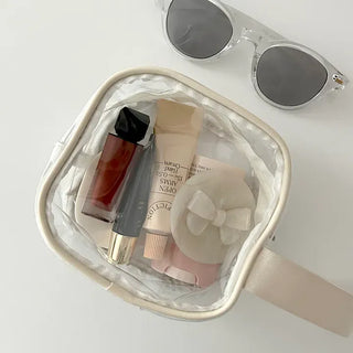 Pastel transparent pouch PVC cosmetics swimming gym bag