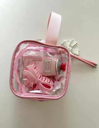 Pastel transparent pouch PVC cosmetics swimming gym bag