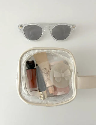 Pastel transparent pouch PVC cosmetics swimming gym bag