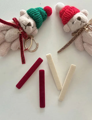 1+1 Velvet Square Mini Clip Bangs Side Hair Pin