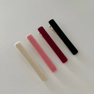 1+1 Velvet Square Mini Clip Bangs Side Hair Pin