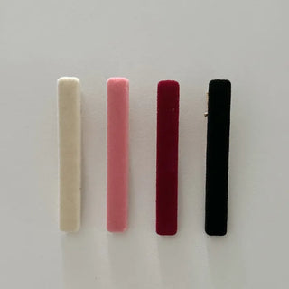 1+1 Velvet Square Mini Clip Bangs Side Hair Pin