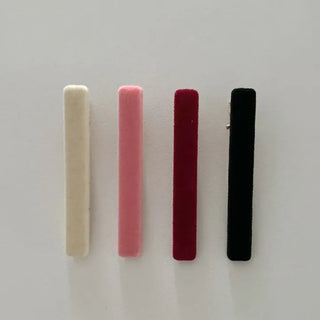 1+1 Velvet Square Mini Clip Bangs Side Hair Pin