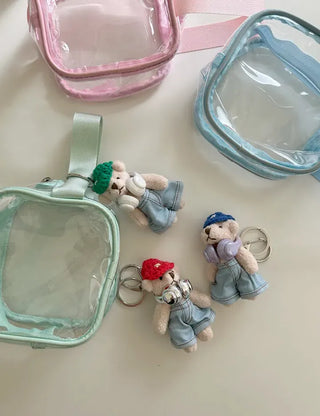 Headset, Teddy Bear, Keyring, Bag Decoration, Couple Keyholder