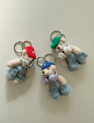 Headset, Teddy Bear, Keyring, Bag Decoration, Couple Keyholder