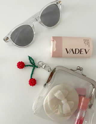 Bead Cherry Keyring Bead Phone Charm Fruit Key Holder
