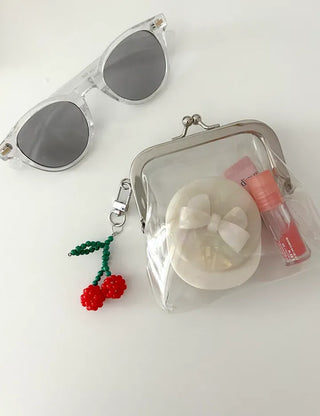 Bead Cherry Keyring Bead Phone Charm Fruit Key Holder