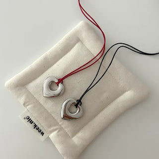 Heart Long Necklace Four Seasons Layered Bold Women's Necklace