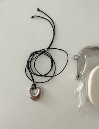Heart Long Necklace Four Seasons Layered Bold Women's Necklace