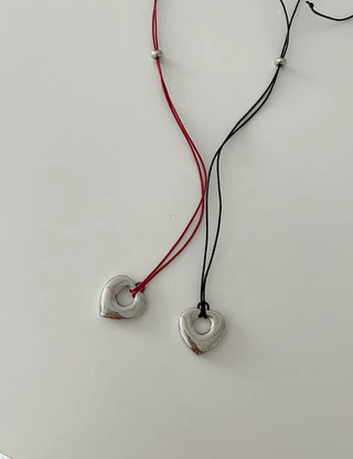 Heart Long Necklace Four Seasons Layered Bold Women's Necklace