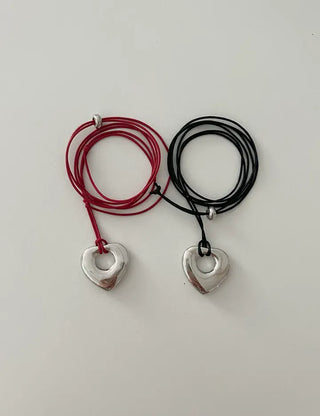 Heart Long Necklace Four Seasons Layered Bold Women's Necklace