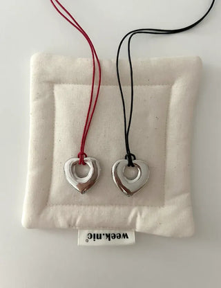 Heart Long Necklace Four Seasons Layered Bold Women's Necklace