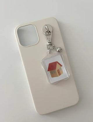Acrylic Keyring with Text Keychain Couple Car Key Holder