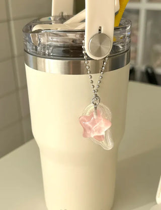 Angel wing keyring phone strap tumbler charm keychain