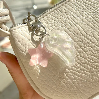 Angel wing keyring phone strap tumbler charm keychain