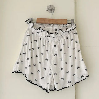 Summer pajama set ribbon women's pajama two-piece loungewear