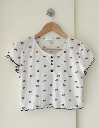Summer pajama set ribbon women's pajama two-piece loungewear
