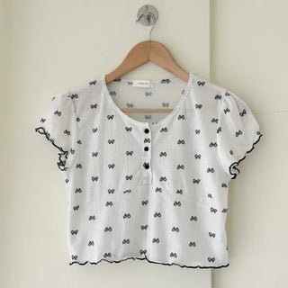 Summer pajama set ribbon women's pajama two-piece loungewear