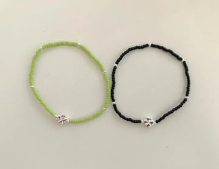 Silver 925 Bead Bracelet Four-Leaf Clover Women's Silver Bracelet