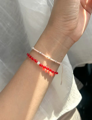 Silver 925 Knot Cord Bracelet Ethnic Freshwater Pearl Bead Bracelet