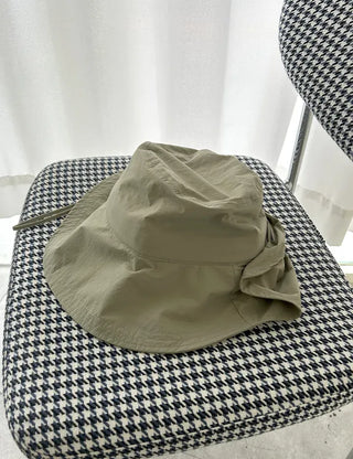 Sun-blocking safari hat, hiking hat, resort hat, bucket hat
