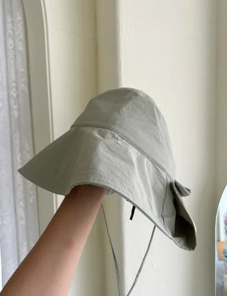 Sun-blocking safari hat, hiking hat, resort hat, bucket hat