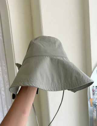 Sun-blocking safari hat, hiking hat, resort hat, bucket hat