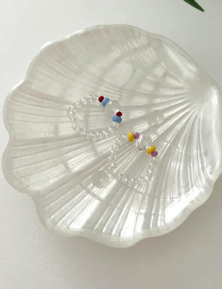 Teardrop Bead Ring Women's Summer Transparent Bead Ring