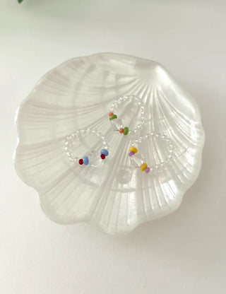 Teardrop Bead Ring Women's Summer Transparent Bead Ring