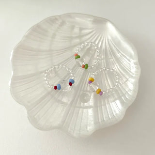 Teardrop Bead Ring Women's Summer Transparent Bead Ring