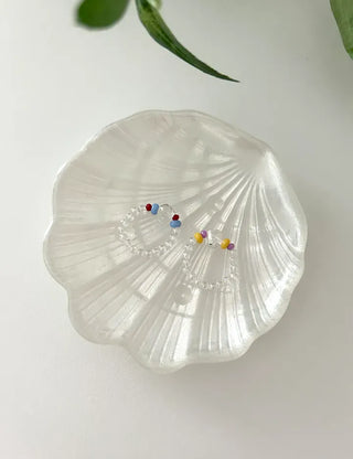 Teardrop Bead Ring Women's Summer Transparent Bead Ring