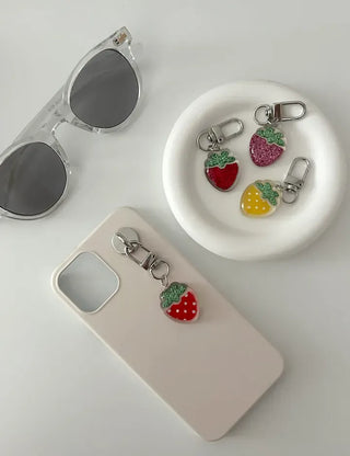 Strawberry Keyring Fruit Acrylic Mini Keyholder