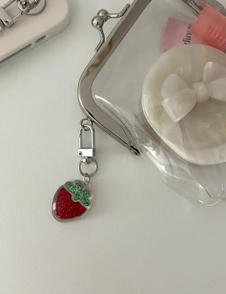 Strawberry Keyring Fruit Acrylic Mini Keyholder