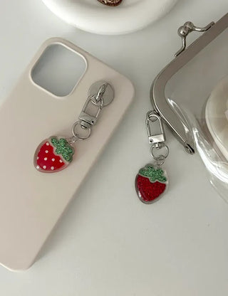 Strawberry Keyring Fruit Acrylic Mini Keyholder
