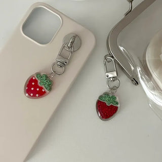 Strawberry Keyring Fruit Acrylic Mini Keyholder