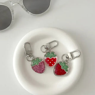 Strawberry Keyring Fruit Acrylic Mini Keyholder