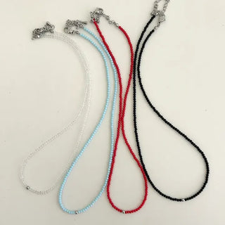Surgical Ball Bead Necklace for Women Daily Layering