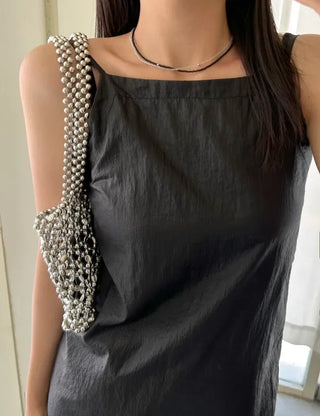 Surgical Ball Bead Necklace for Women Daily Layering
