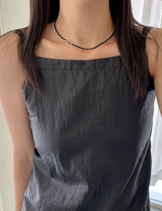 Surgical Ball Bead Necklace for Women Daily Layering