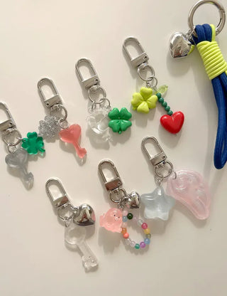 Lucky Key Keyring Four-Leaf Clover Mini Keyholder