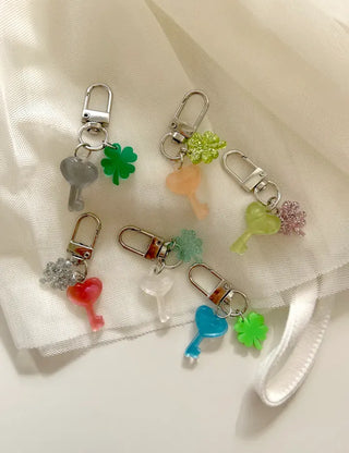 Lucky Key Keyring Four-Leaf Clover Mini Keyholder