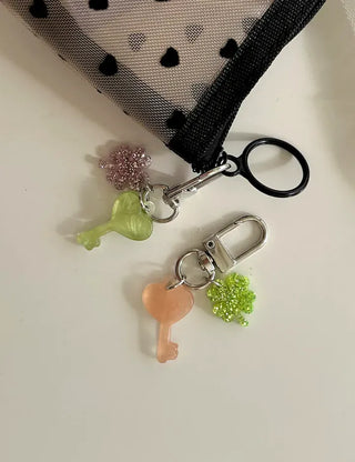 Lucky Key Keyring Four-Leaf Clover Mini Keyholder