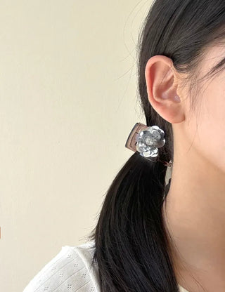 Sequin flower bun hair clip updo hair clip
